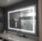 72 inch wide x 38 inch high LED Mirror