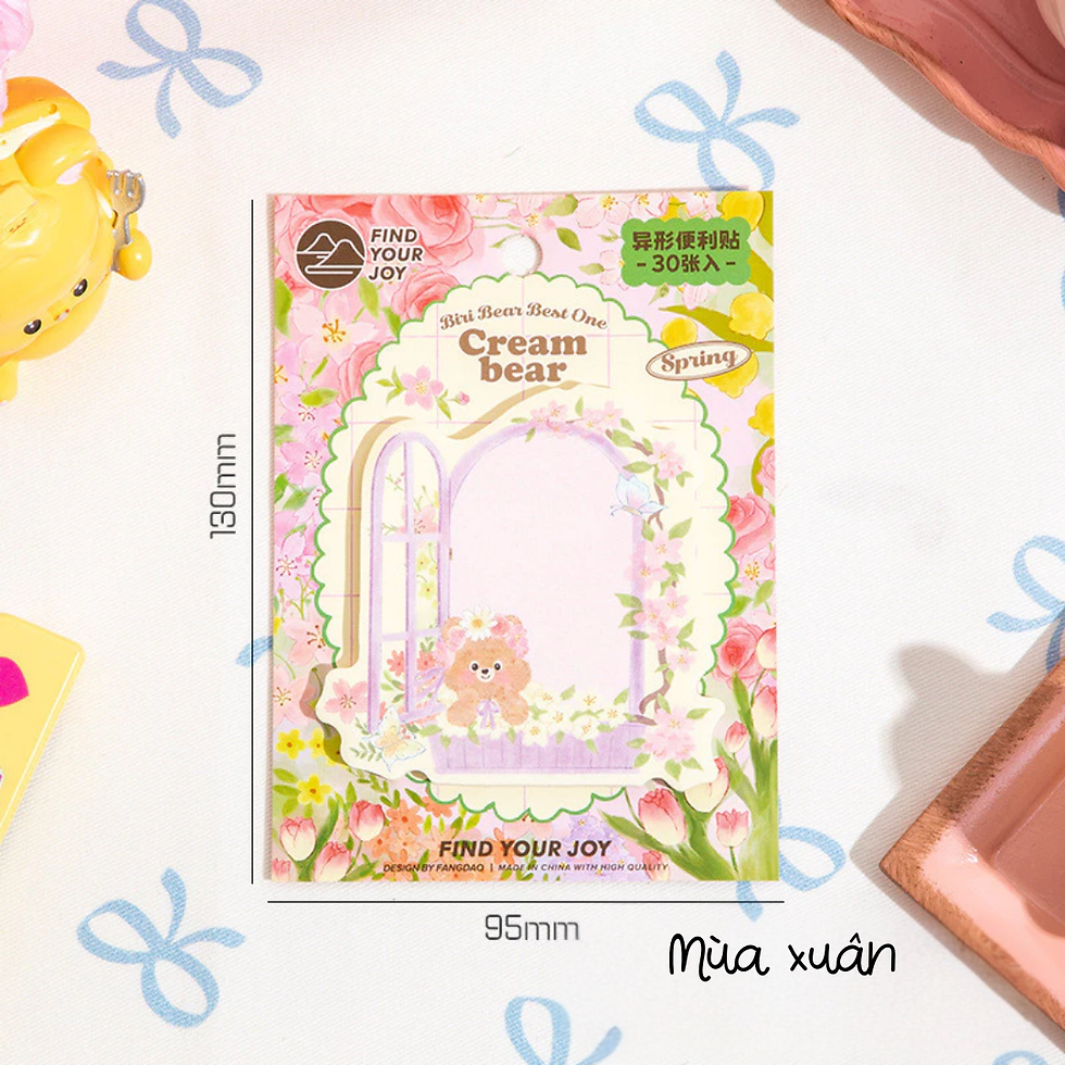 Hình thu nhỏ: 30 tờ| Giấy note Gấu kem