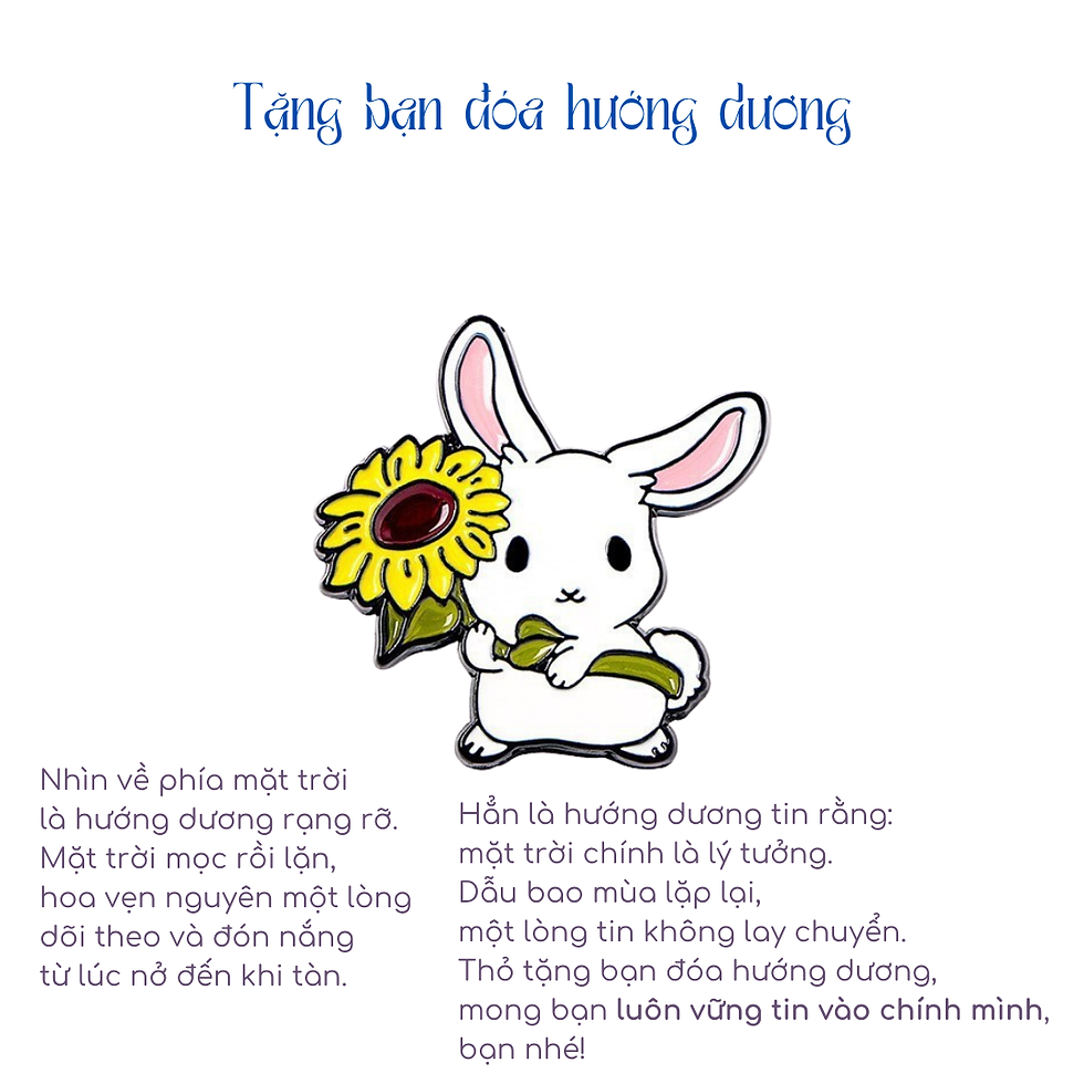 Hình thu nhỏ: Ghim cài Vườn của thỏ trắng
