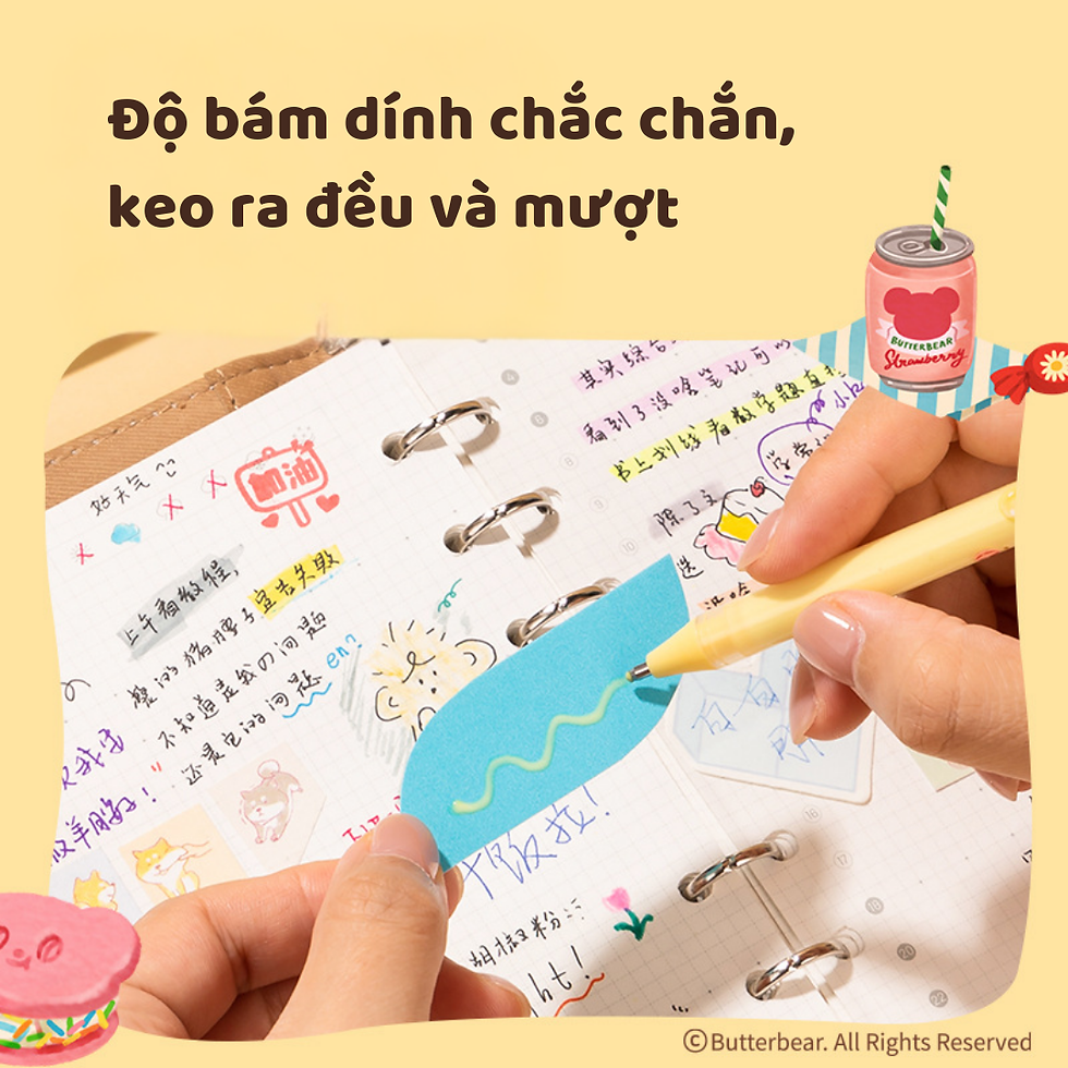 Hình thu nhỏ: Bút keo lỏng Gấu bơ Deli HY506 1.8ml