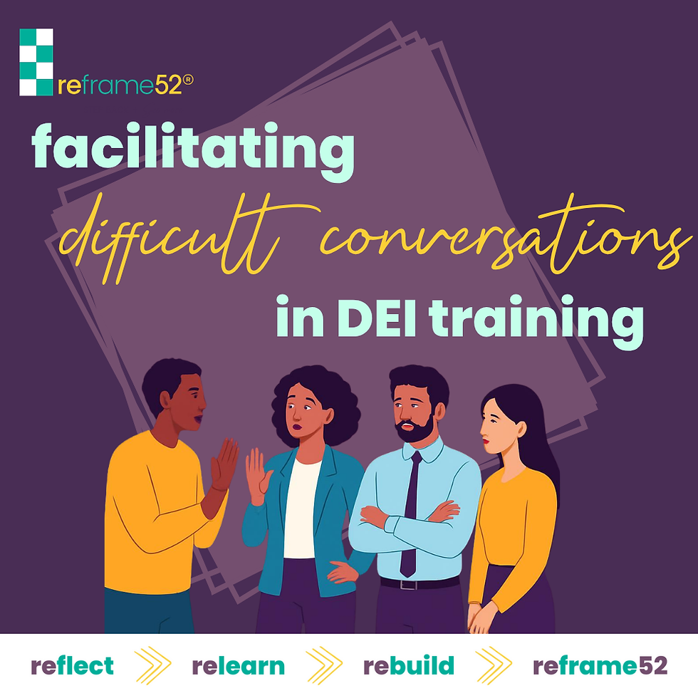 facilitating difficult conversations in dei workshops