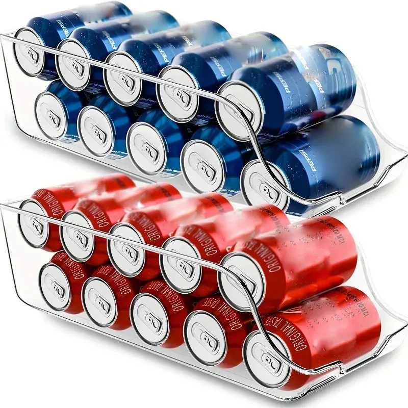 Refrigerator Organizer Bins Soda Cans Dispenser Bins Can Dispensers  Auto Rollin