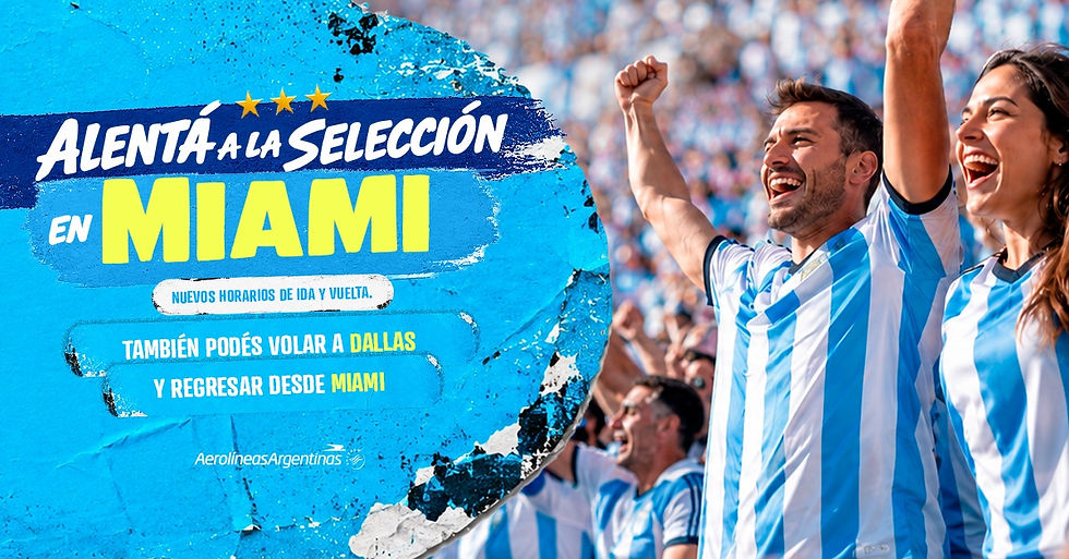 Aerolíneas Argentinas suma más vuelos a Miami para acompañar a los hinchas rumbo al Mundial
