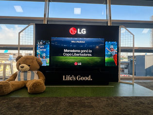 LG lleva la pasión mundialista a los aeropuertos argentinos