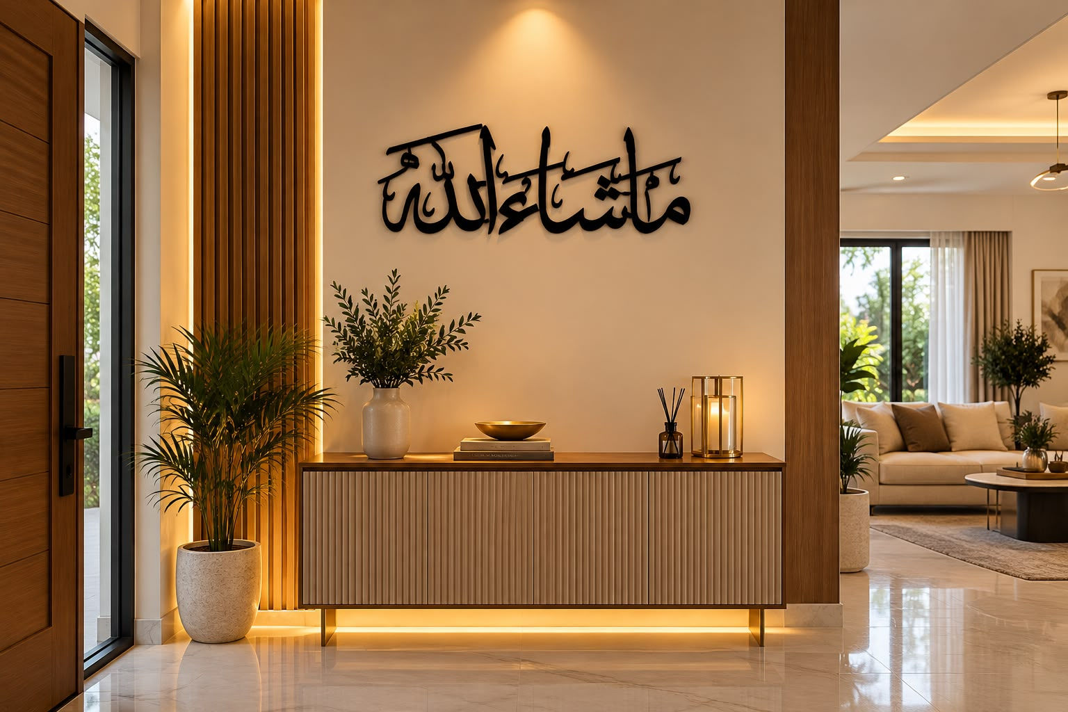 Masha Allah Calligraphy Wall Decor