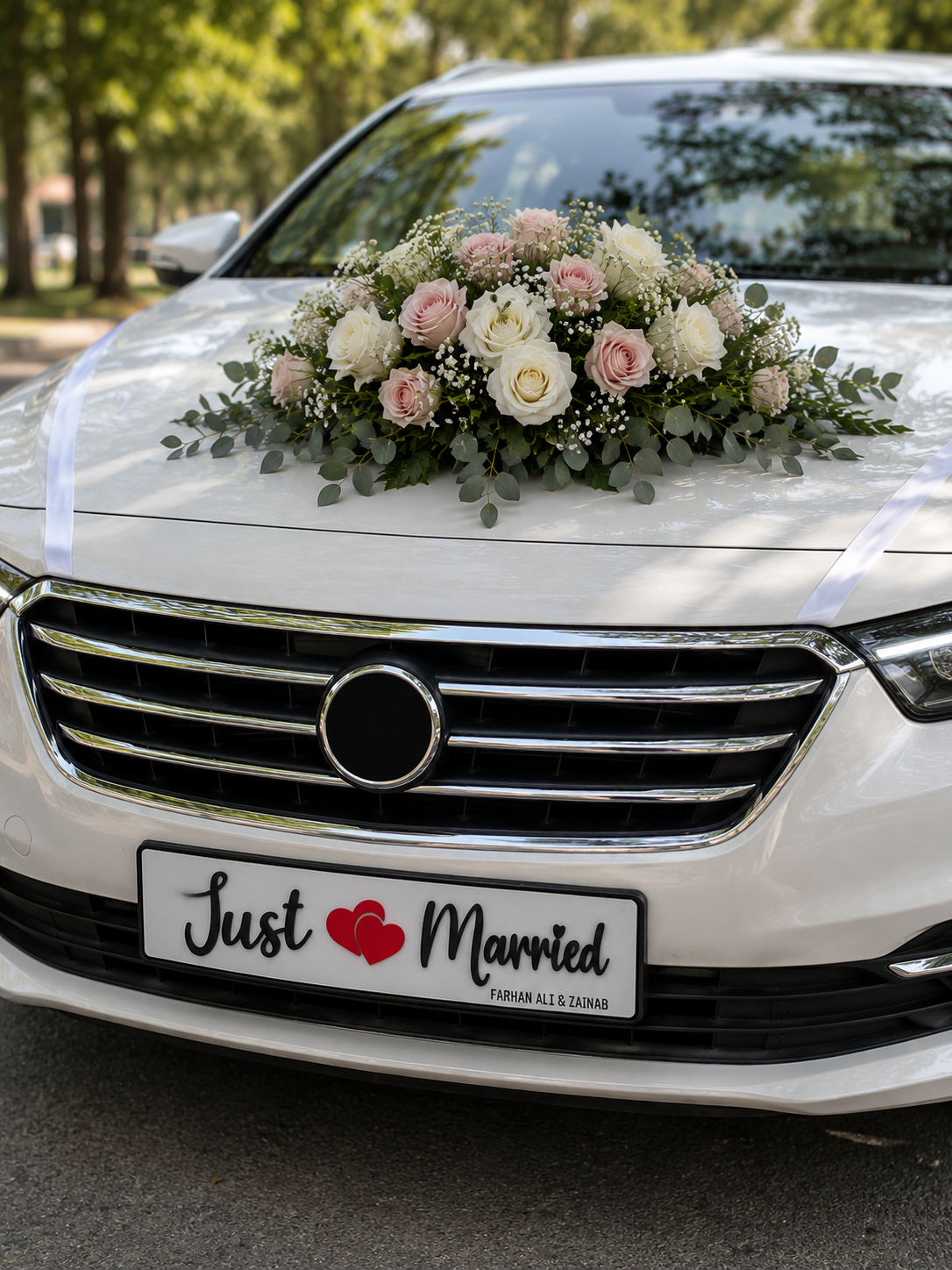 Wedding Car Plate - Personalised