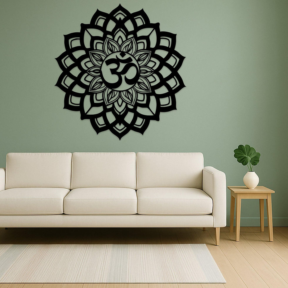 Thumbnail: Mandala Om Wall Art