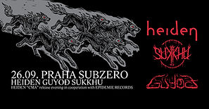 HEIDEN 'Cma' release party + Guyod + Sukkhu, Subzero Prague, sobota 26.9.2026