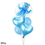 Gender Reveal 4D Transparent Baby Boy Blue
