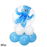 Blue Teddy Bear - Baby Boy Balloon (WITH AIR)