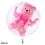 Thumbnail: Ballon 4D Transparent Baby Girl Pink Bubble Balloon