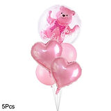 Gender Reveal 4D Transparent Baby Girl Pink