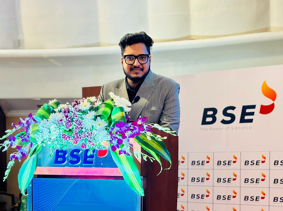 Chirag Bansal at Bombay Stock Exchange