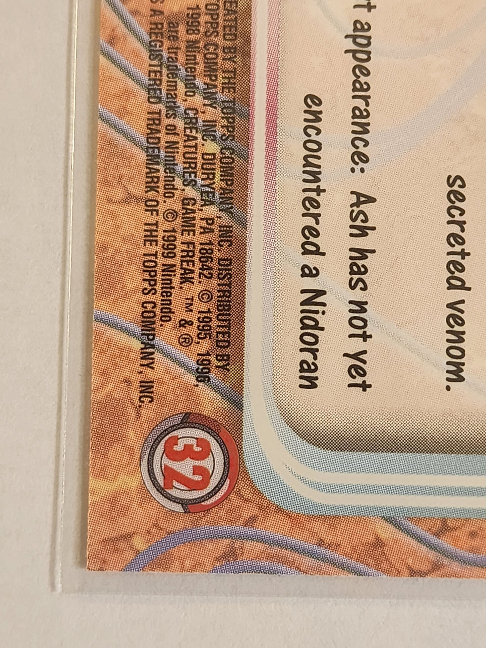 Thumbnail: Pokémon 1999 Topps Black Logo #32 Nidoran (Male)