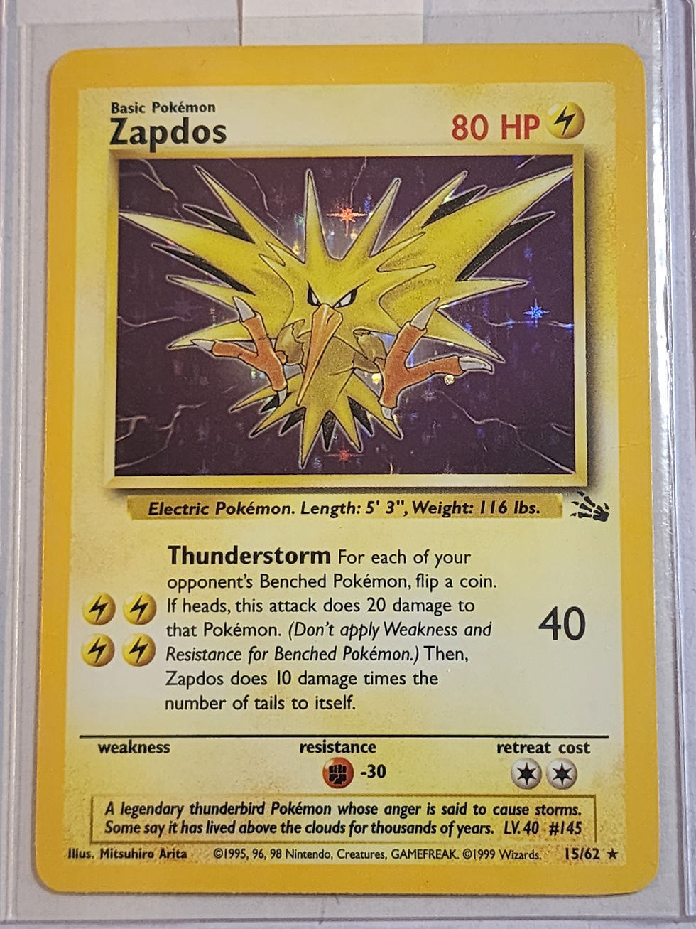 Product: Pokémon Zapdos 15/64 Fossil
