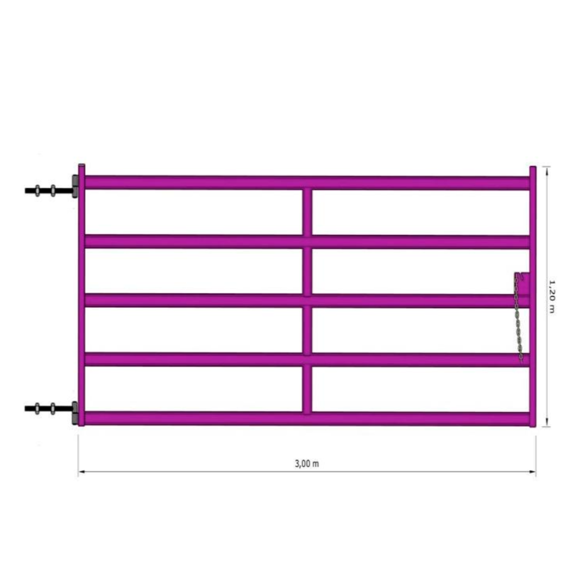 Miniatura: Tranquera 1.20 x 3 mts.