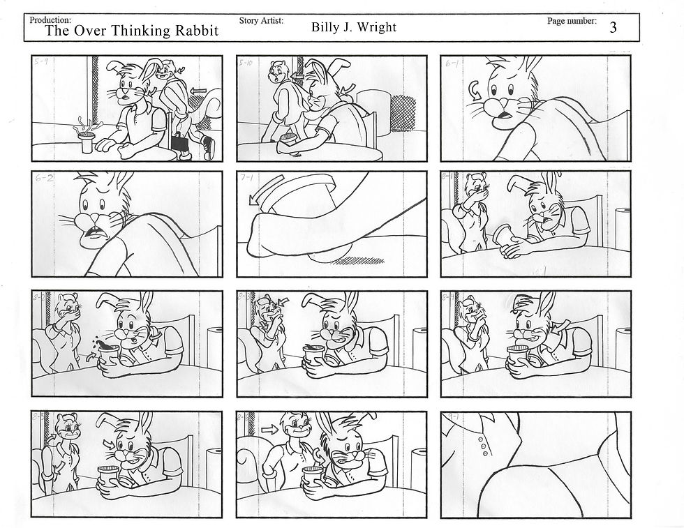 The Over Thinking Rabbit_Storyboards_Page 3