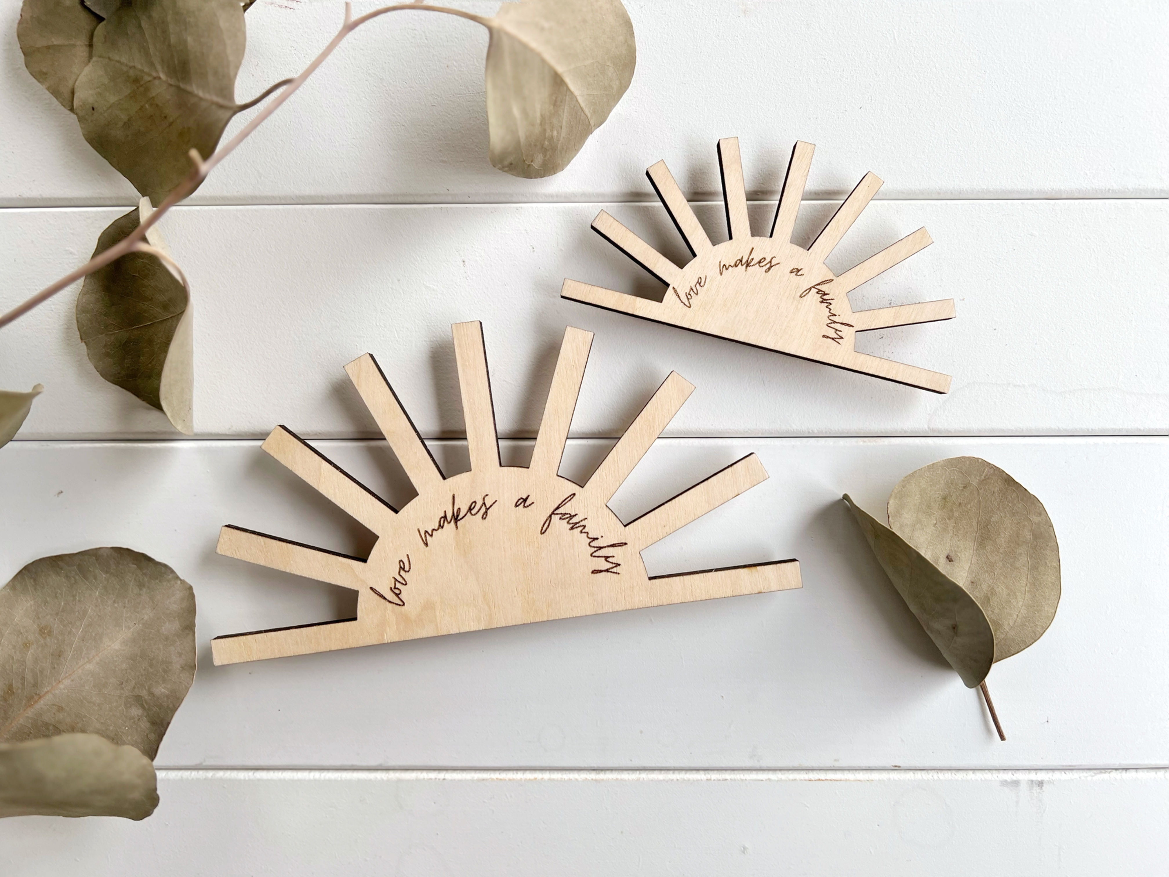 Love Makes A Family Sunshine Magnet