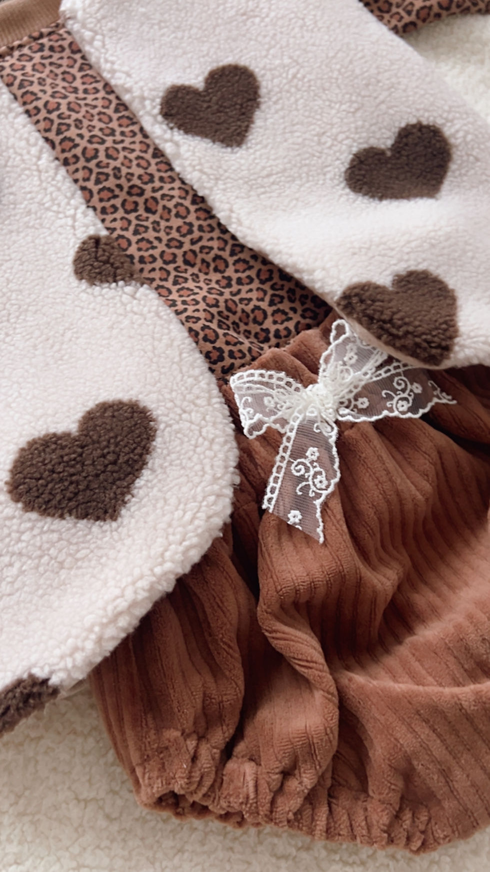 Thumbnail: Bloomer bébé velours côtelé "Chocolat"