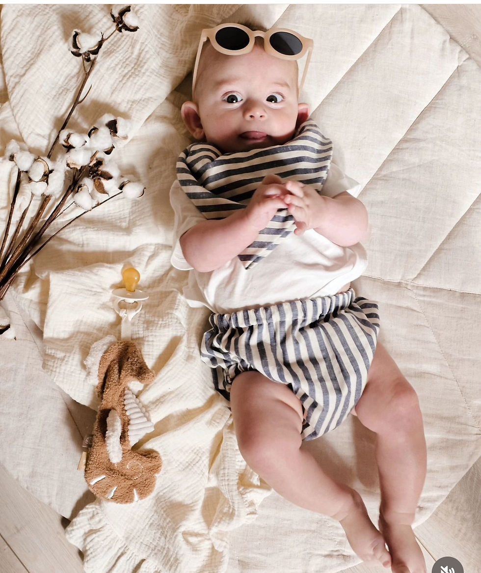 Miniature : Bloomer bébé coton chiné  "Balthazar "