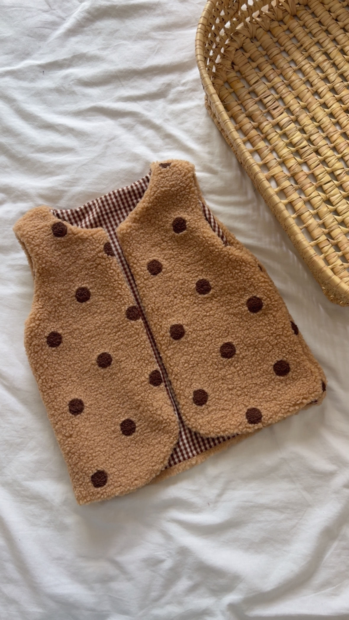 Gilet réversible moumoute « Elise »