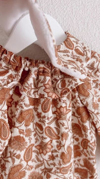 Thumbnail: Blouse bébé/fille manches longues gaze de coton "Jona"