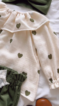 Thumbnail:  Bloomer bébé velours fines côtes "Olive"
