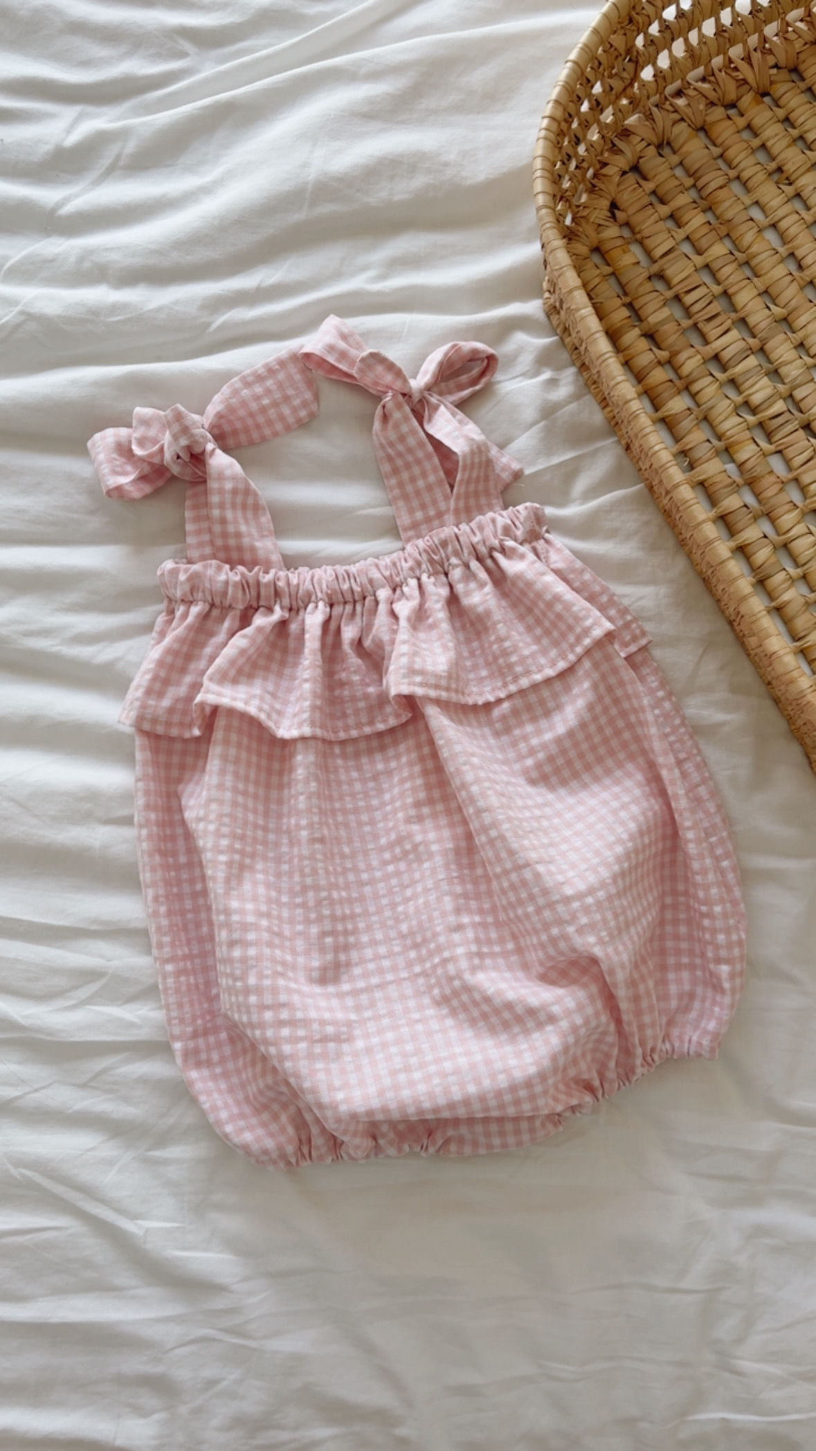 Barboteuse à bretelles bébé/fille «Ingrid