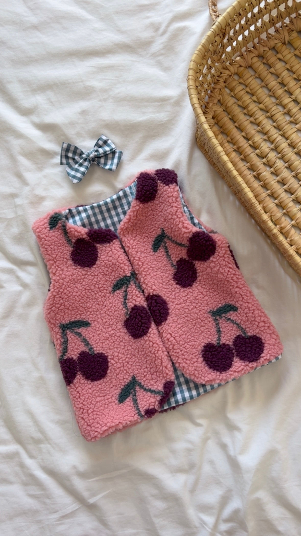 Gilet réversible moumoute « Valentina»