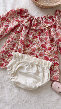 Miniature : Blouse bébé/fille manches longues gaze de coton "Jill"