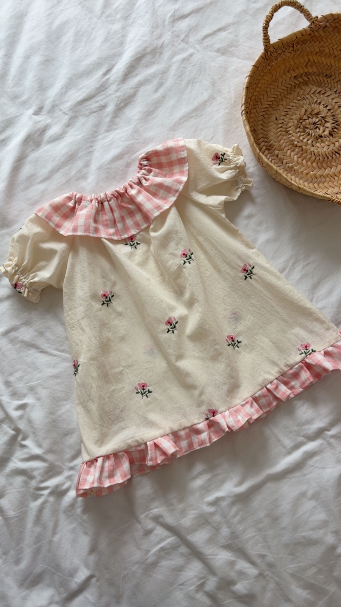 Blouse manches ballons/volants « Rosalie/Camille»