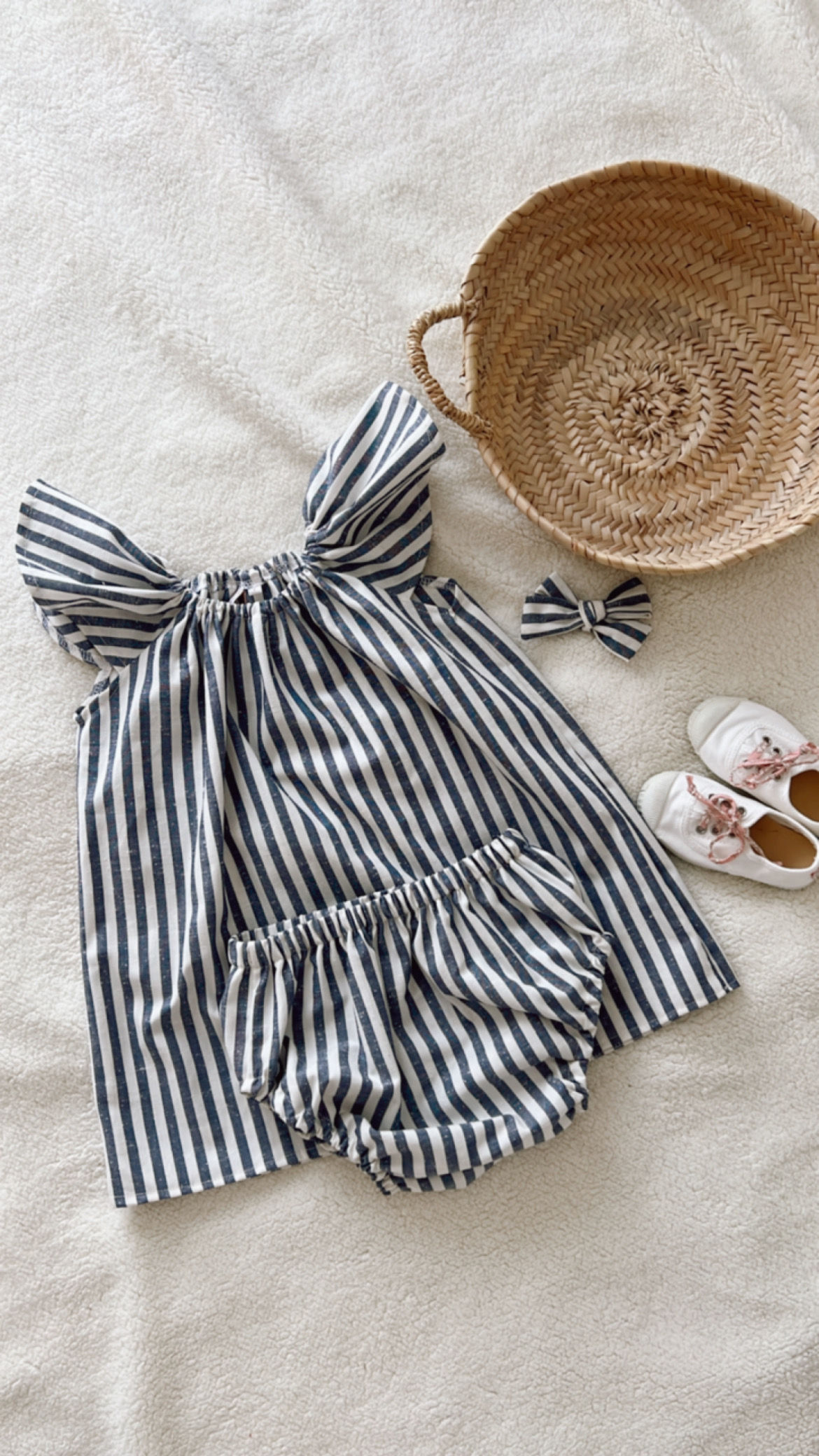  Blouse manches courtes bébé/fille double gaze de coton "Balthazar"