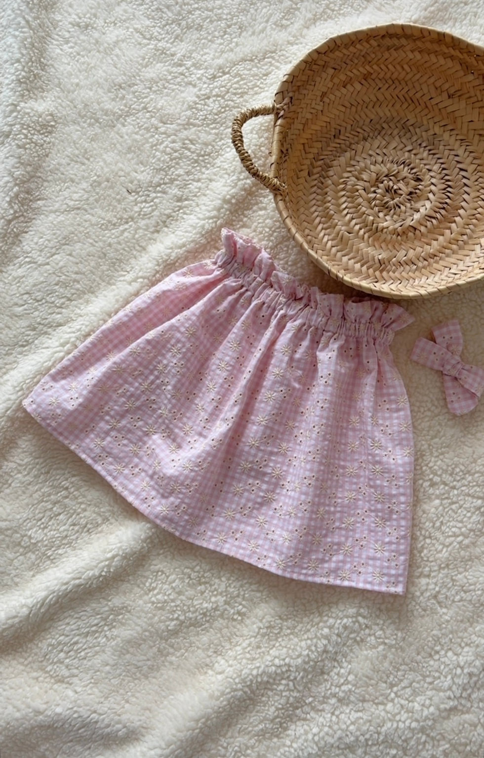 Thumbnail: Jupe bébé/fille seersucker coton "Isaya "