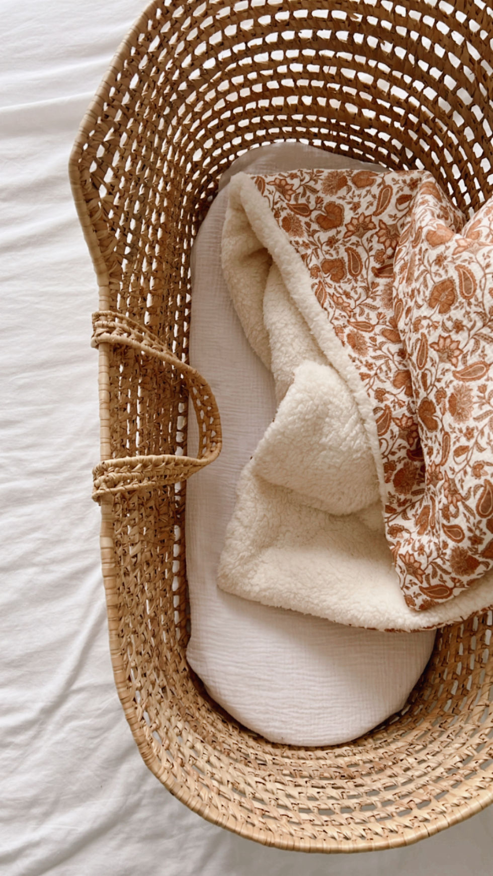 Thumbnail: Couverture Double gaze coton/ouate/moumoute "Jona"