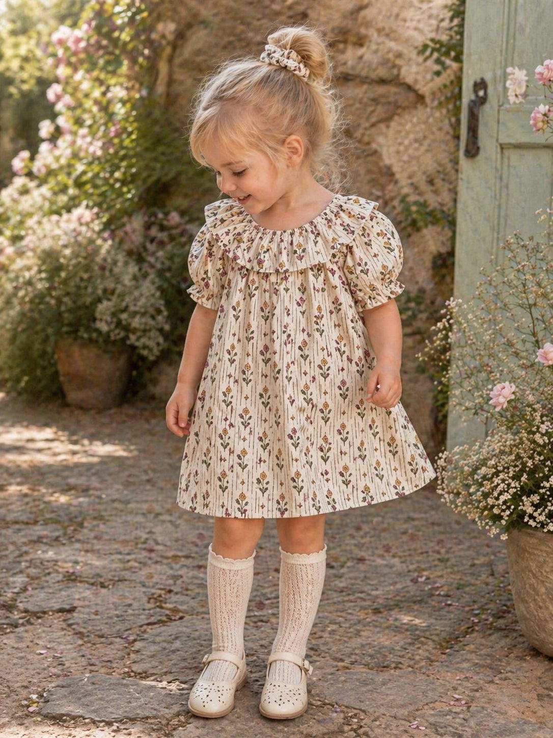 Robe manches ballons « Olina » 
