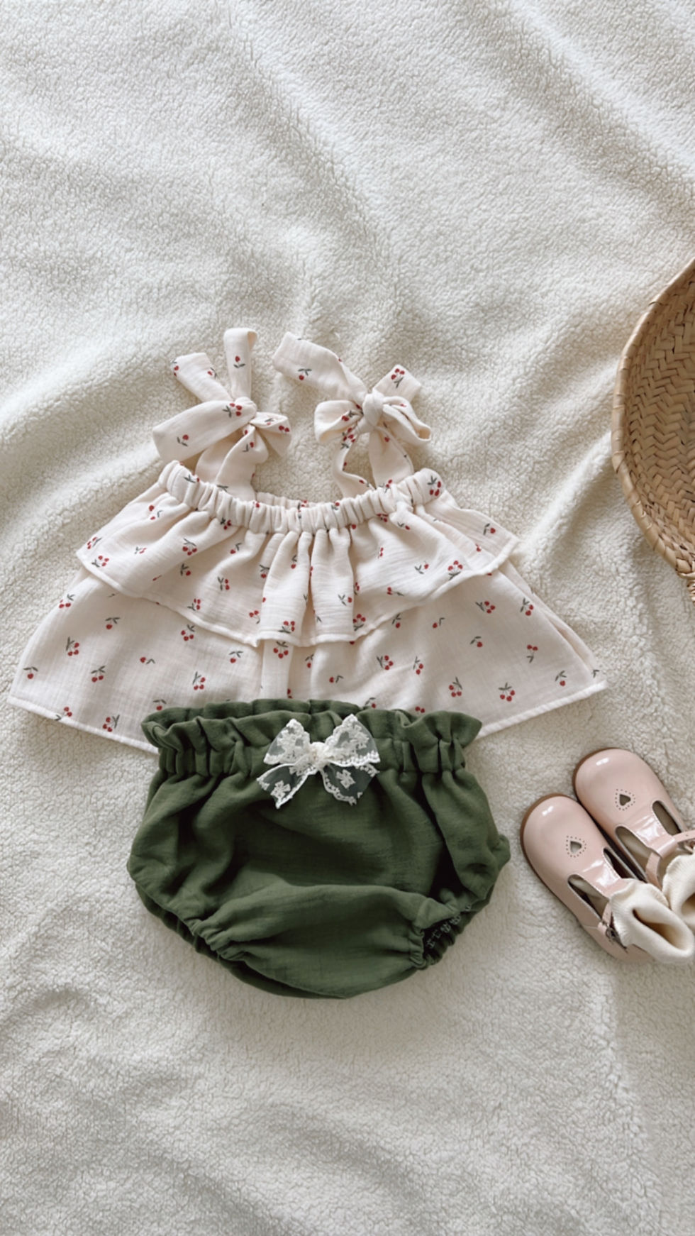 Thumbnail: Bloomer double gaze de coton bio « Kaki»