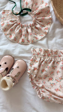 Thumbnail: Bloomer seersucker/coton  «Victorine»