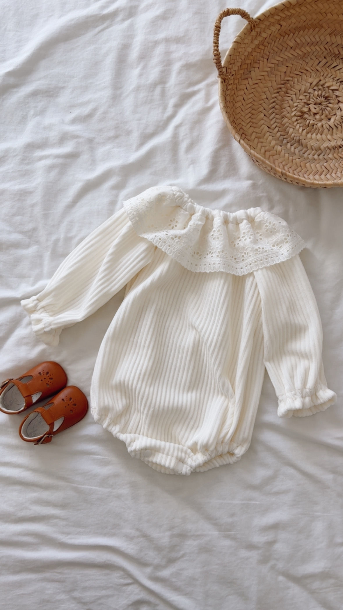  Barboteuse velours côtelé "Chantilly"