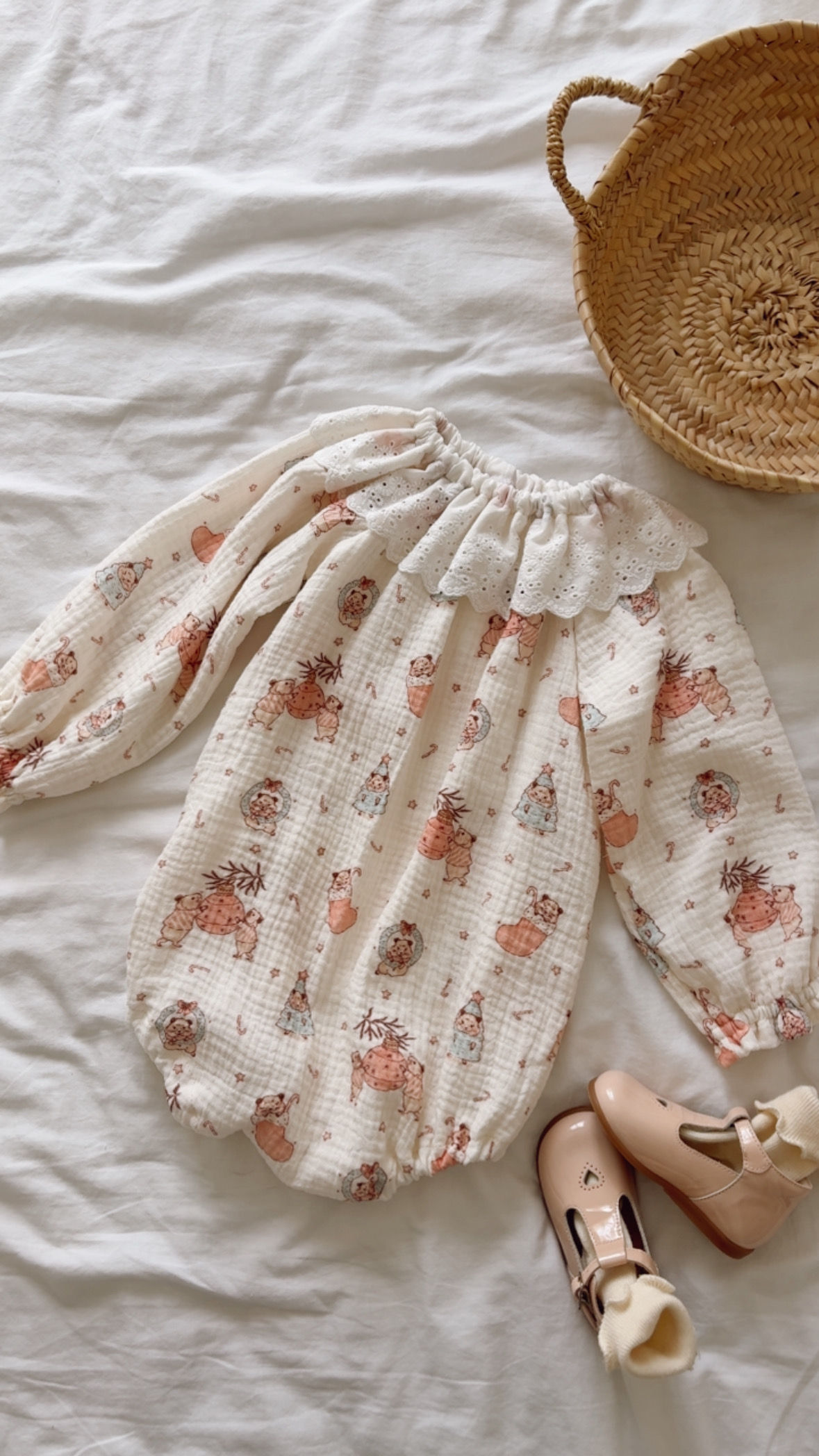  Barboteuse  coton manches longues « Isae » 🎄 