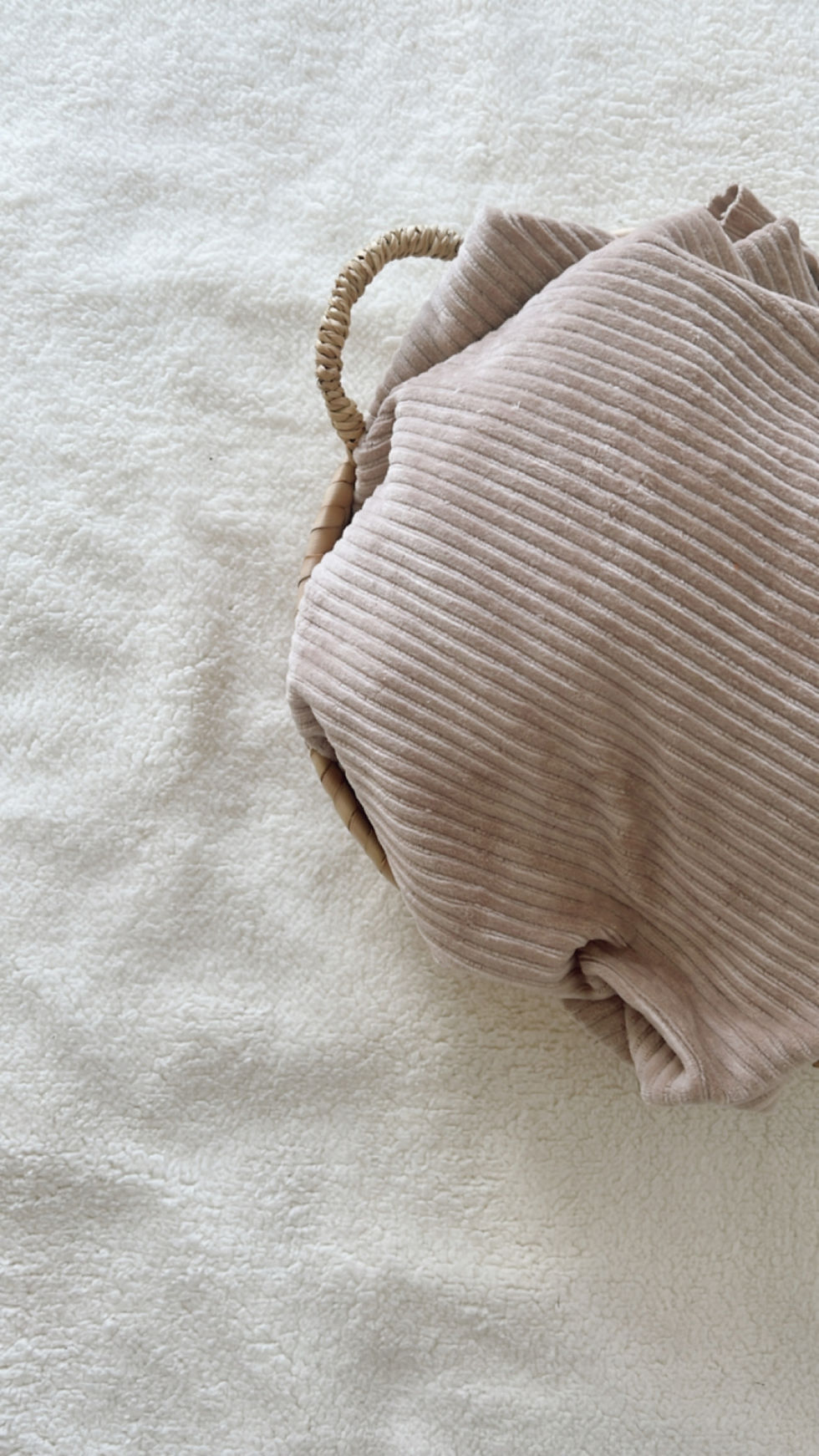 Robe manches longues Velours côtelé « Beige foncé »