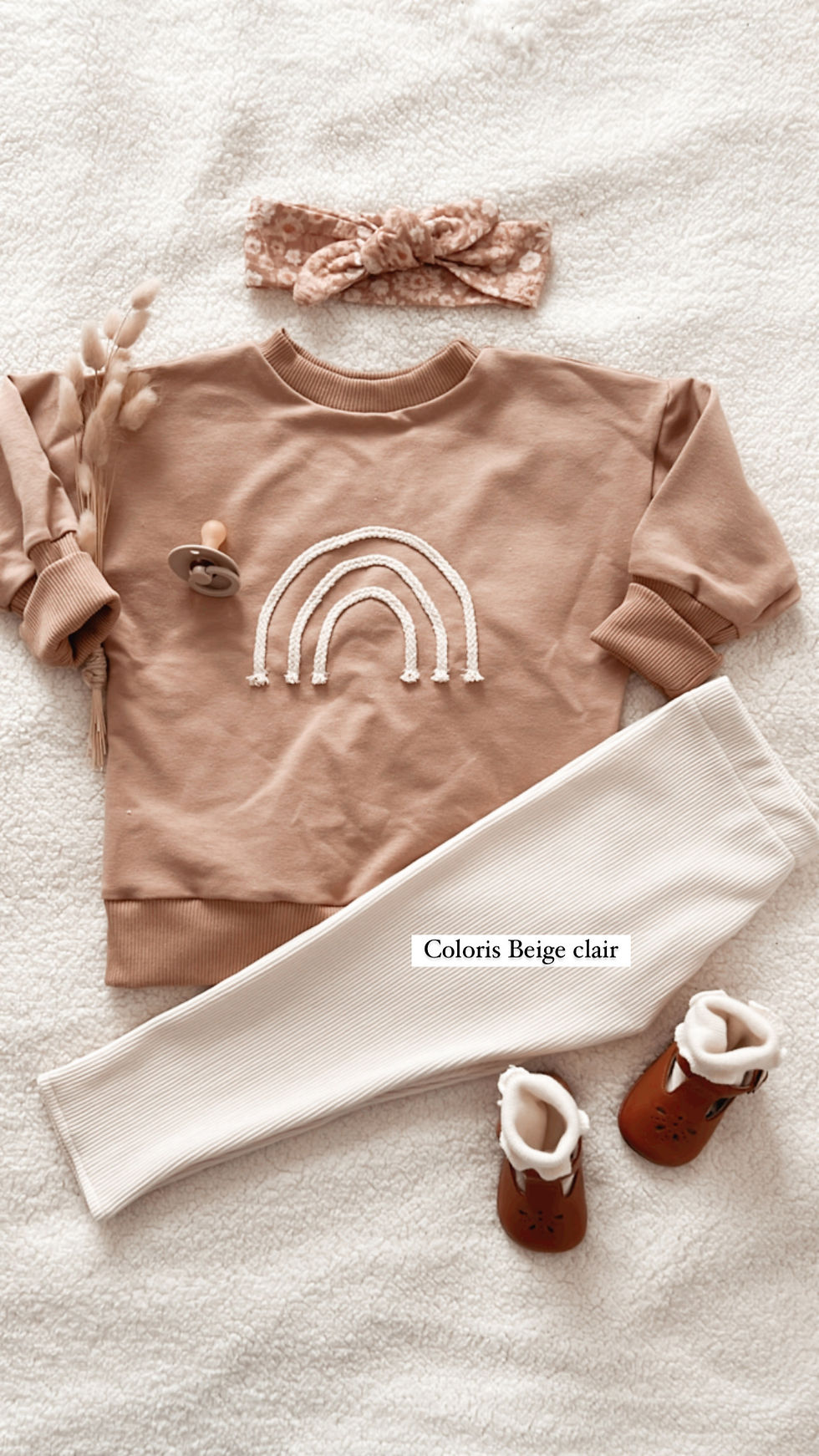 Legging bébé/enfant « jersey côtelé » Coloris au choix