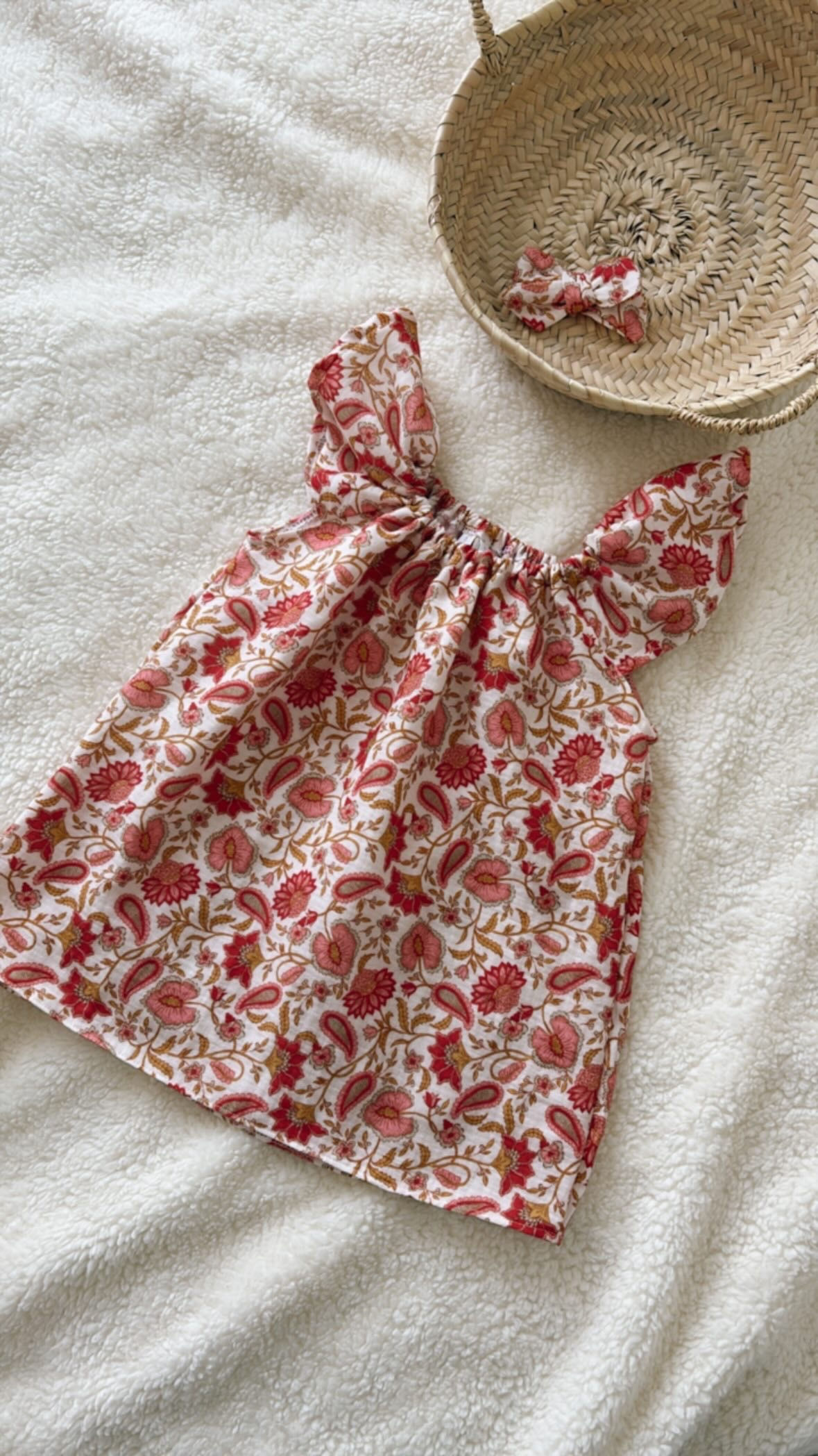 Blouse manches courtes bébé/fille gaze de coton "Jill"