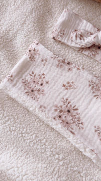 Thumbnail: Tour de cou / snood polaire gaze de coton "Paolina"