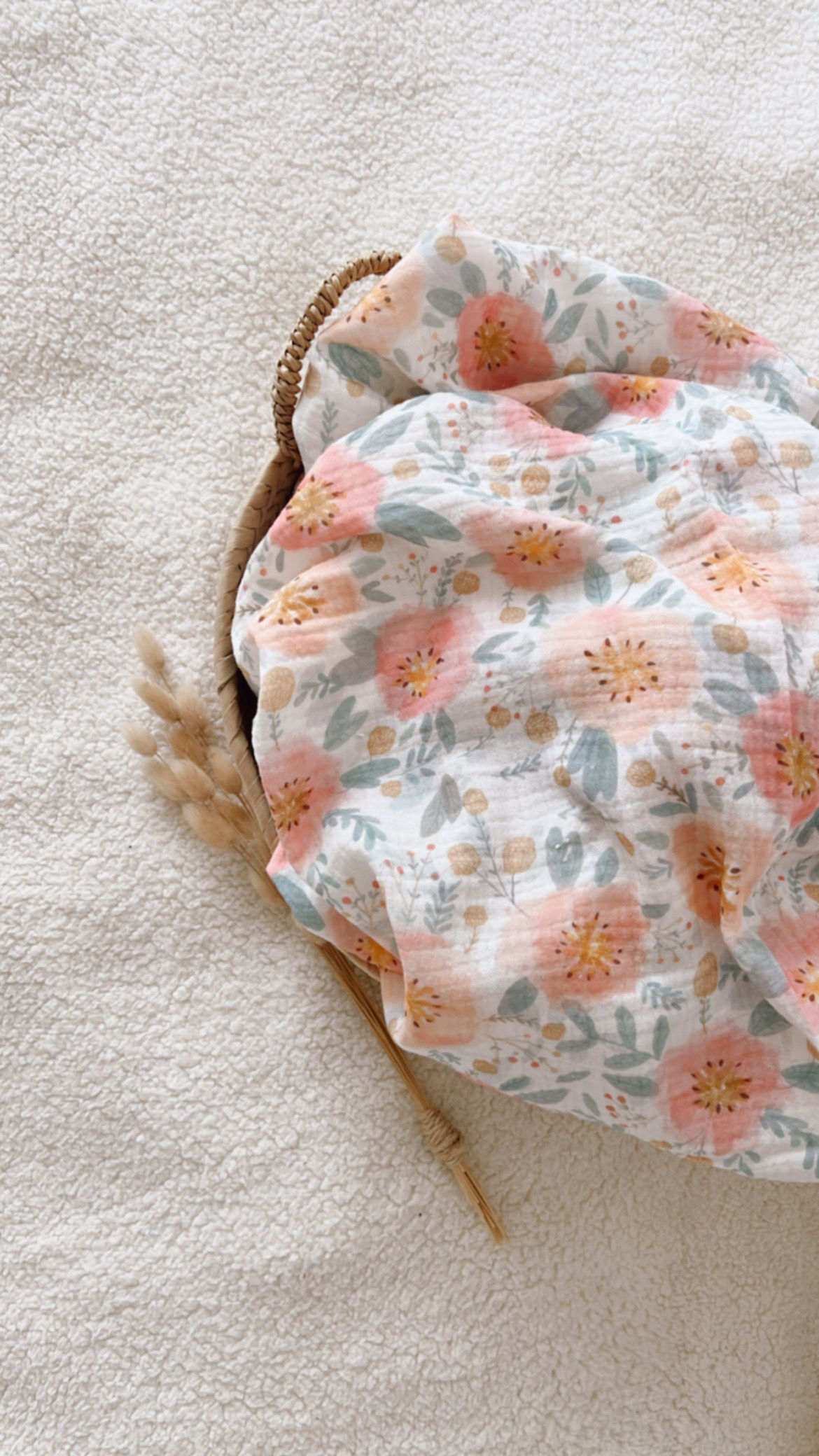 Bandeau/chouchou double gaze de coton "Eva"