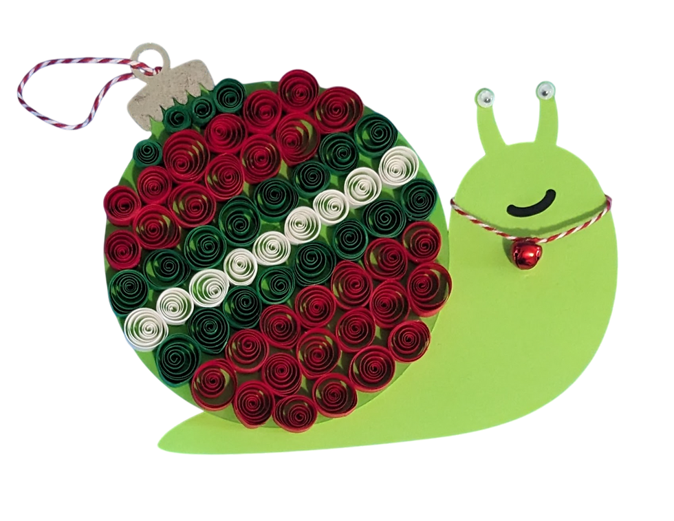 Thumbnail: Twists and Twirls Holiday Snail: A Beginner Quilling Craftivity Kit