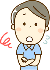 困る男性