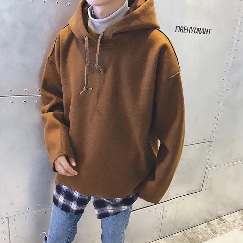 Miniatura: 2017新款ulzzang套头卫衣男连帽外套韩版潮流学生宽松bf风上衣服