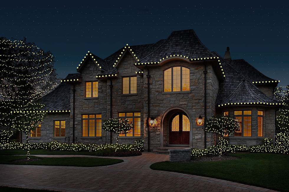 Roofline with Bushes and Trees Package