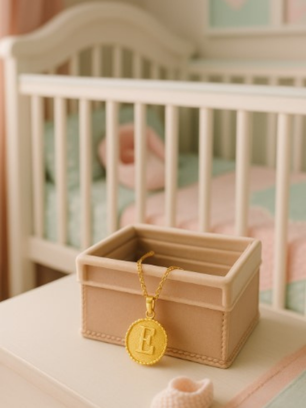 Küçük resim: Kişiye Özel Harf Madalyon Kolye