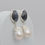 Thumbnail: Dendritic Agate Pearl Drop Earrings